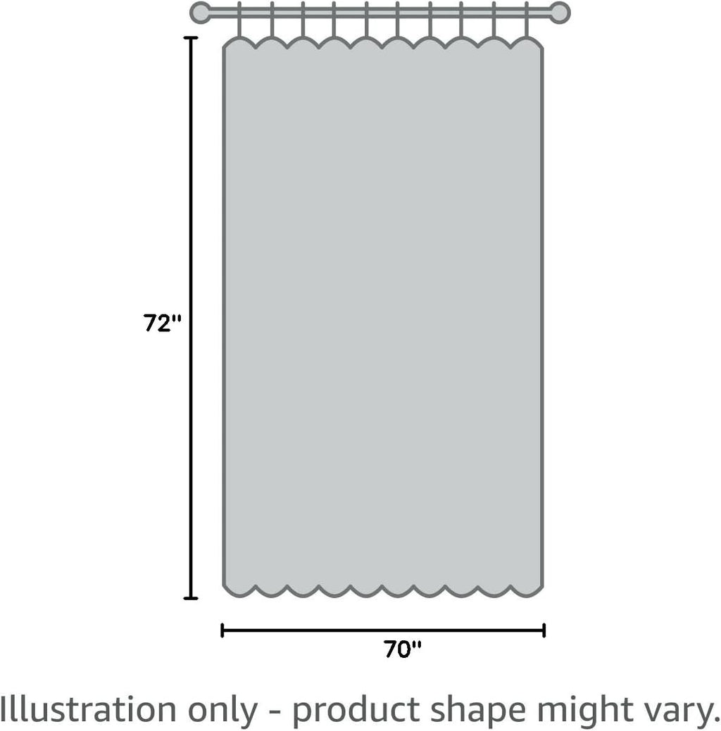 Ivory Jacquard Pom-Pom Fabric Shower Curtain