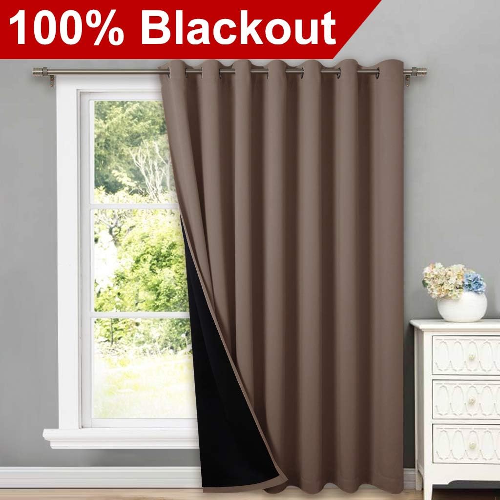 Cappuccino Blackout Curtain 1 Panel 100×84 Inch