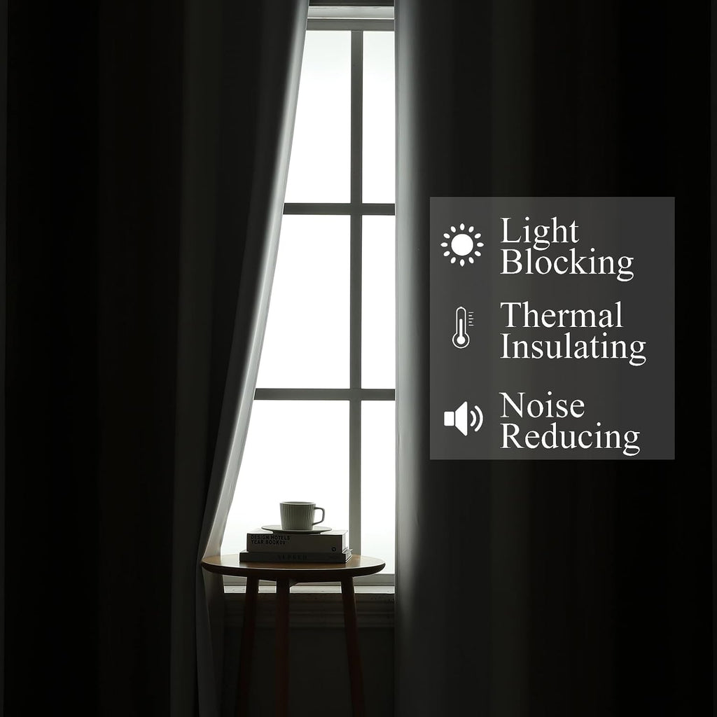 Ombre Blackout Curtains 2 Panels 52W×84L