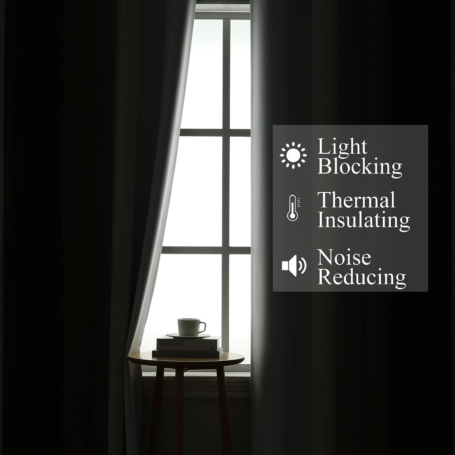 Ombre Blackout Curtains 2 Panels 52W×84L