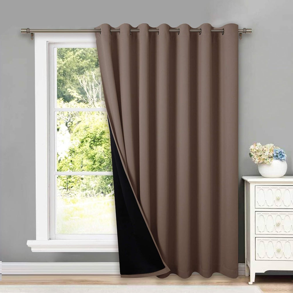 Cappuccino Blackout Curtain 1 Panel 100×84 Inch