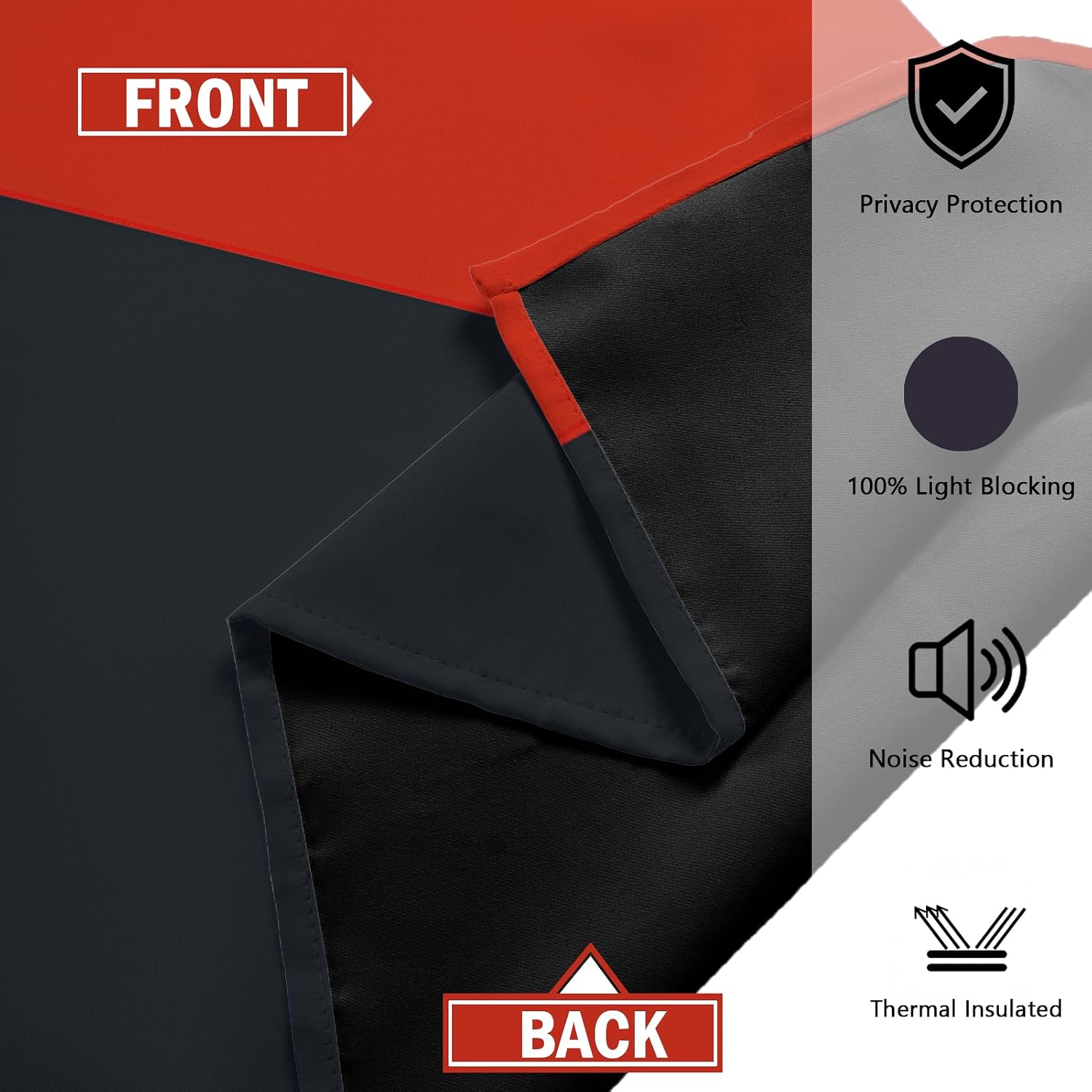 Geometric Blackout Curtains 2 Panels 52W×72L