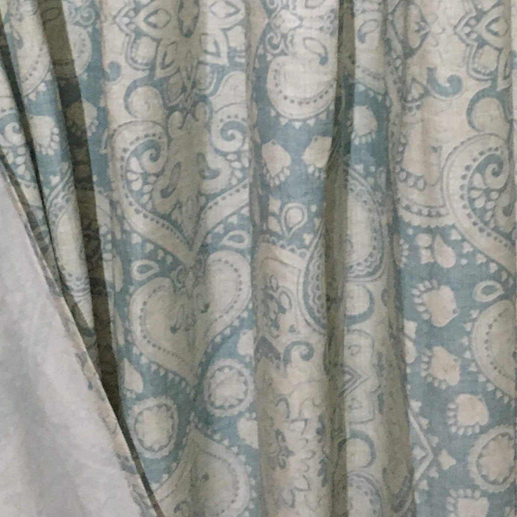 Cotton Medallion Printed Shower Curtain