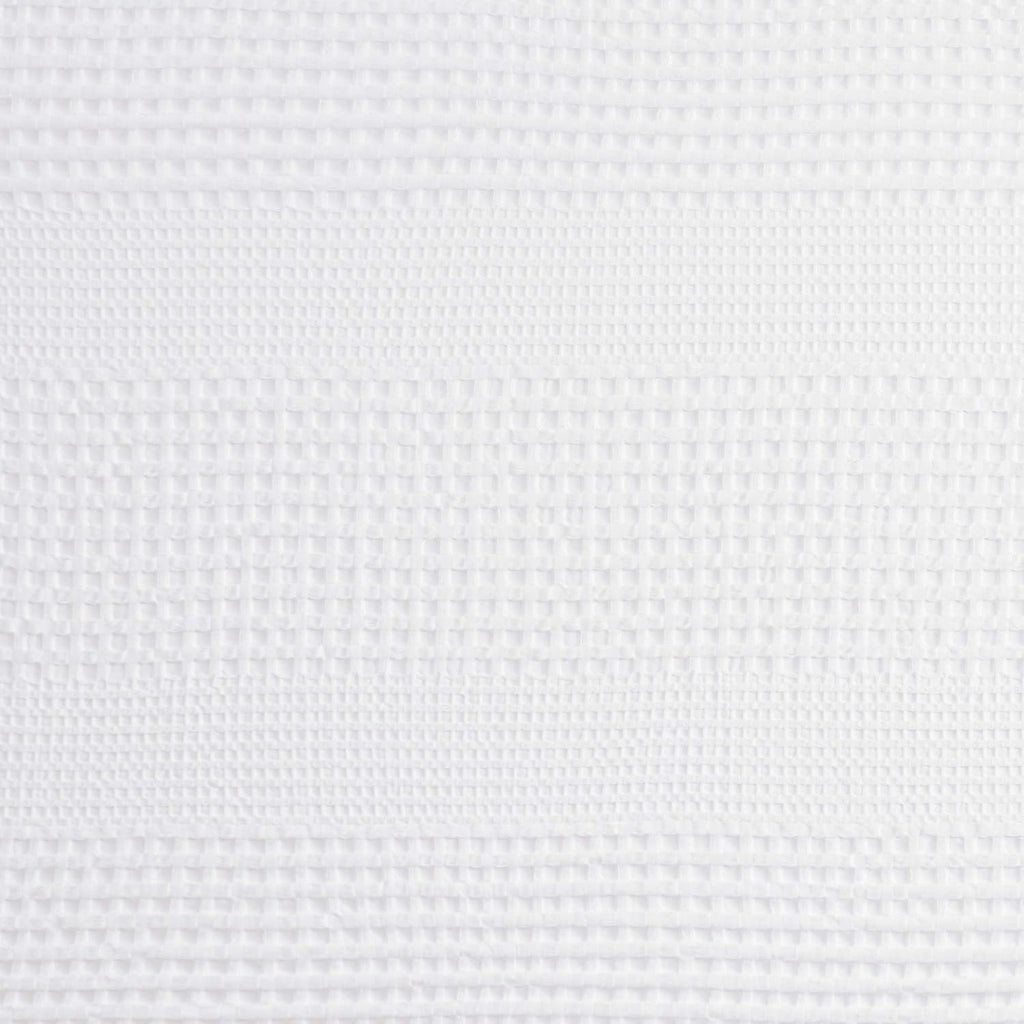 White Waffle Weave Cotton Shower Curtain 72"x72"