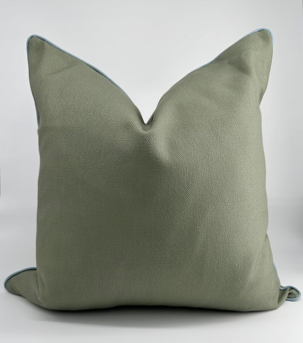 Green Grandmillennial Pillow Cover 20×20 Inch