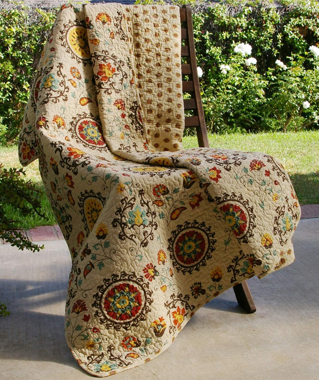 Andorra Cotton Quilted Throw Blanket