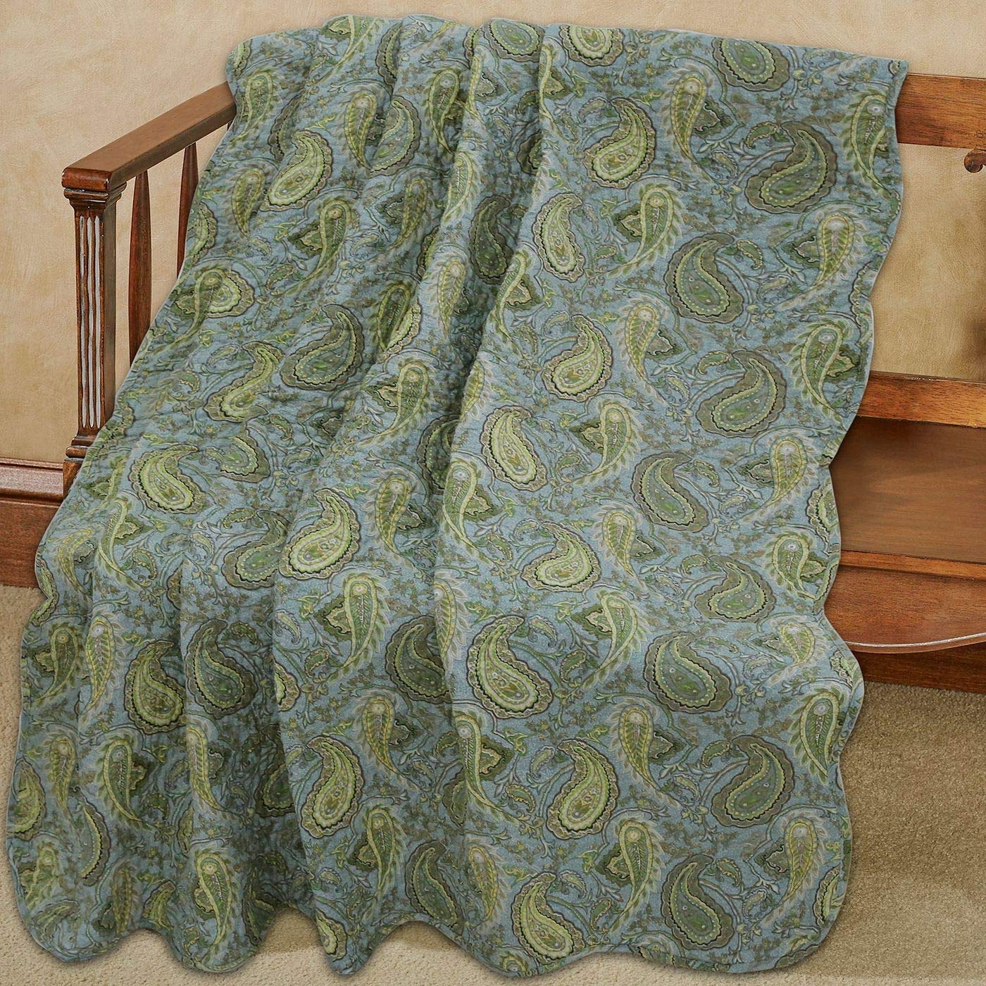Blossom Vintage Floral Cotton Quilted Throw