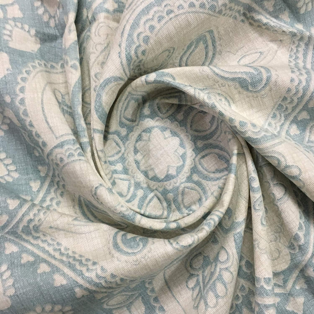 Cotton Medallion Printed Shower Curtain