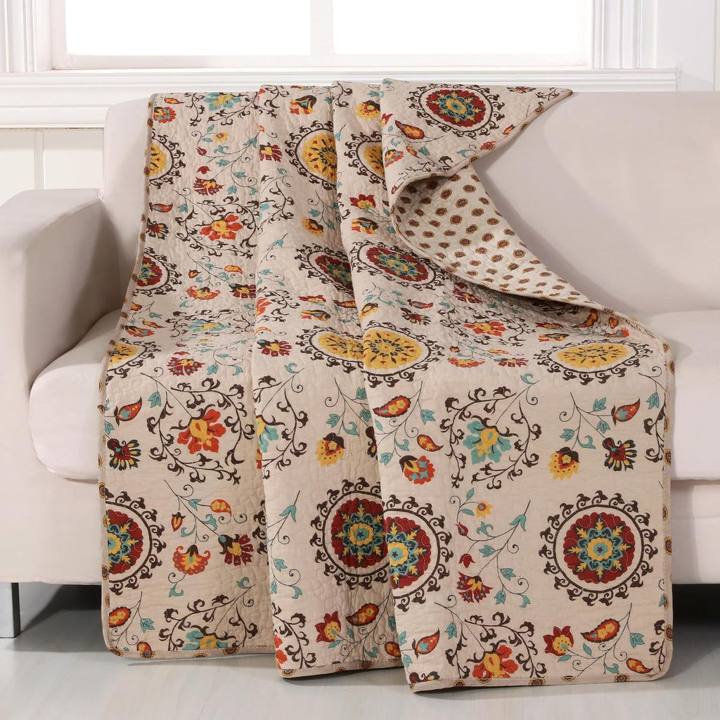 Andorra Cotton Quilted Throw Blanket