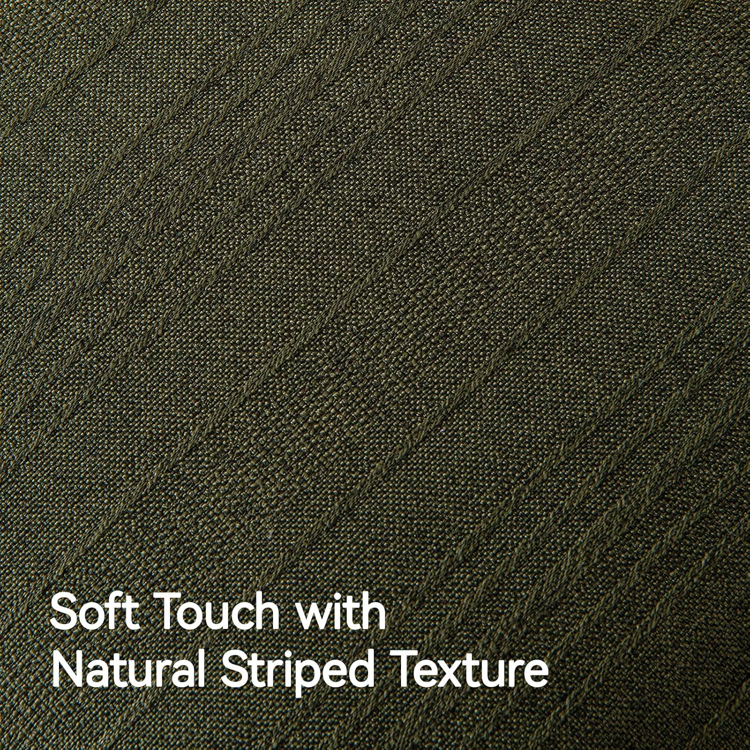Dark Green Textured Linen Pillow Covers Set of 2, 26"x26"