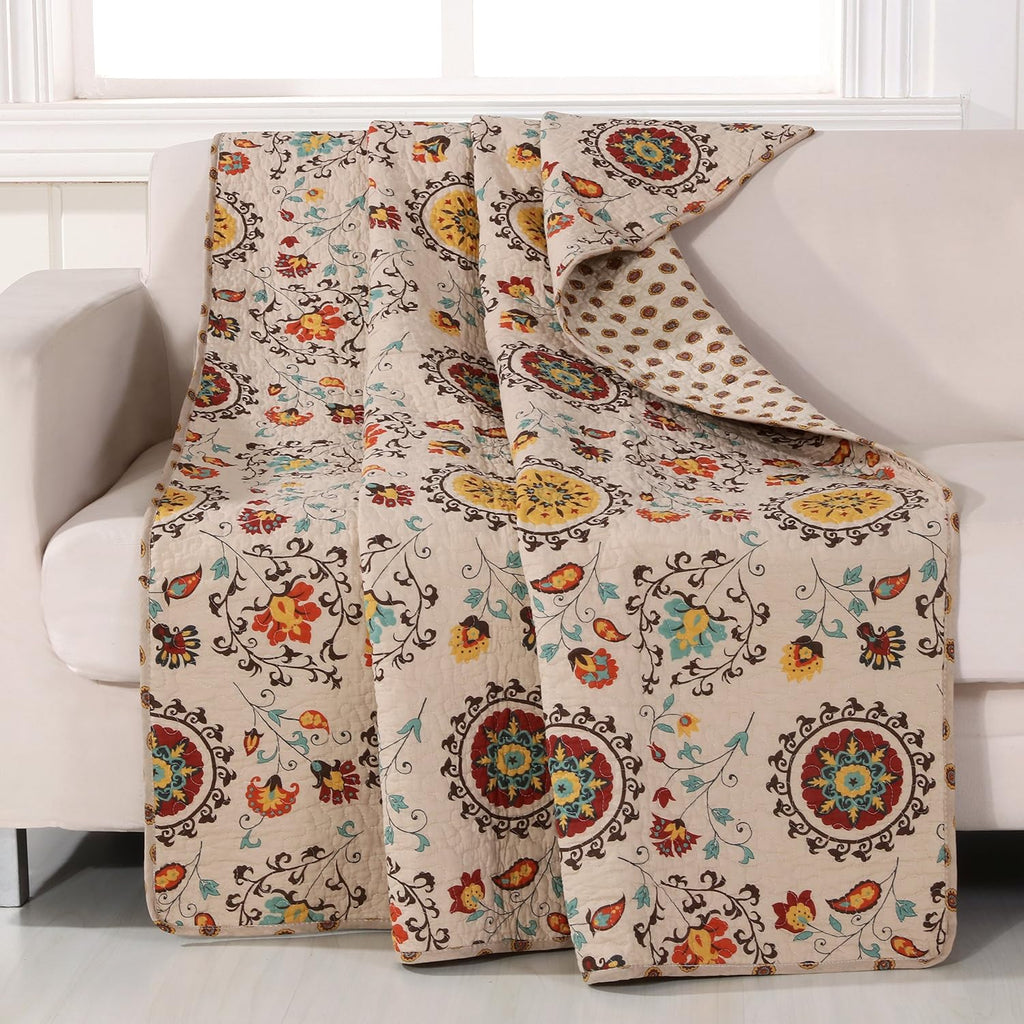 Andorra Cotton Quilted Throw Blanket