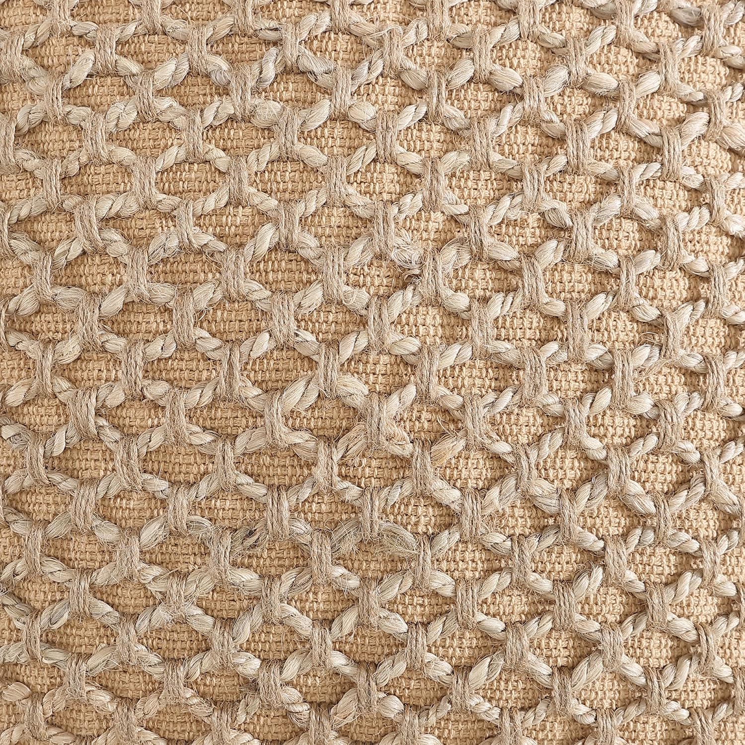 Beige Woven Pillow Covers 2 Pack 20×20 Inch